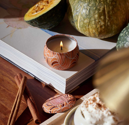 Voluspa Spiced Pumpkin-Latte Duftlys Mini_25t