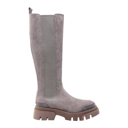 Brunello Cucinelli, Women Shoes Ankle Boots Beige, Dames, Maat:40 EU,suede