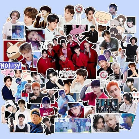 Stray Kids Klistremerke 100 stk Stray Kids Noeasy Album Vanntette Klistremerker Klistremerker For Laptop Vannflasker Skateboard Gitar Bagasje 