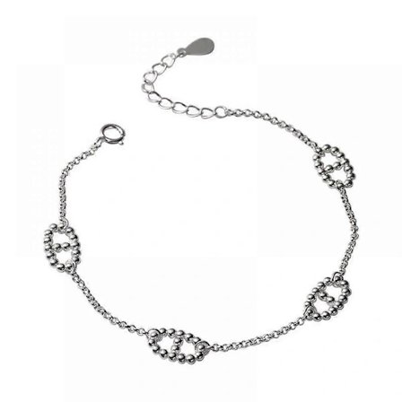 Grisnesearmbånd, S925, armbånd i frisk stil, lett, rent, allsidig_tfrf