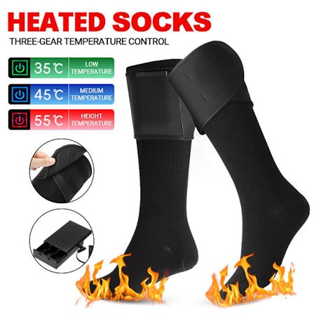 Electric Heated Socks Winter Leg Heating Warmer Feet Thermal Battery Powered