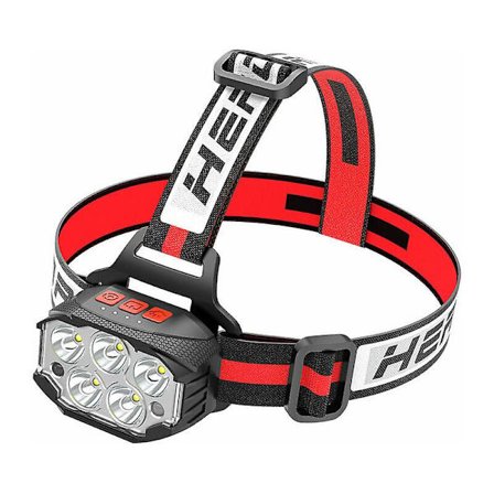 Huvudmonterad USB-laddningsinduktion LED starkt ljus strålkastare