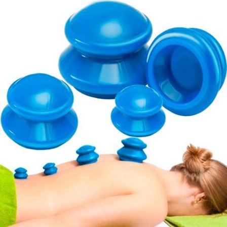 4-Pack - Koppning Set - Massage blue