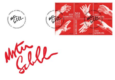 Danmark 2019 - Hænder kunst - Førstedagskuvert med frimærker