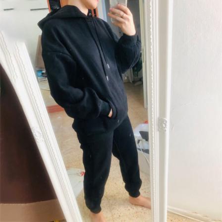 Dam Luvtröja Och Sweatpants Luvtröjor Sweatsuit Dragsko