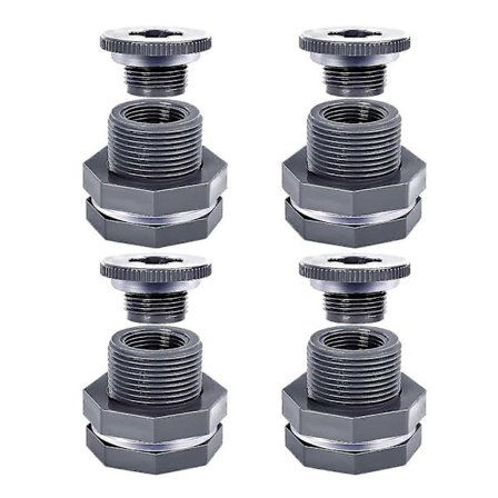 3/4 tomme skot vandtank connector fantastisk forsegling PVC gennemgående skot fitting til regnvandstønder vandtanke