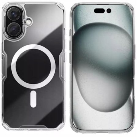 Nillkin Mobilskal till iPhone 16 Magsafe Magnetic Nature Pro - Transparent/Vit