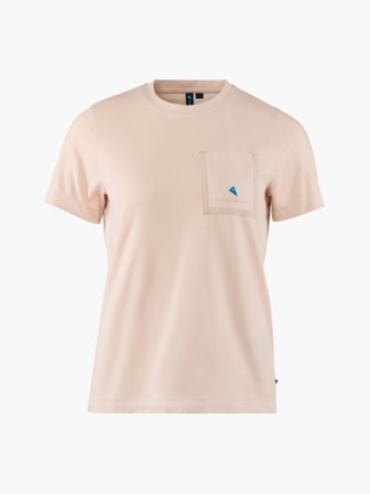 Klättermusen Root Pocket SS T-Shirt Damen - Cream Rose - Women's - M