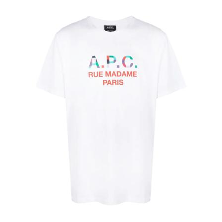A.p.c. T-shirt Tao vit, Herr, Herr, Storlek: S
