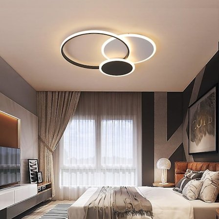 52cm Taklampe LED Sirkel Design Flush Mount Metall Klassisk