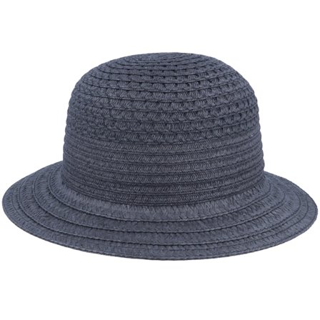 Seeberger - Sort bucket Hat - Cloche In Braid Mix Black Bucket Straw Hat @ Hatstore