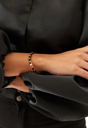 BY JOLIMA Fiona Dot Bangle Gold Gold Klær