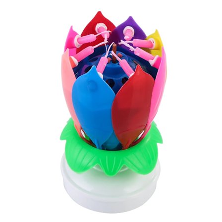Multicolored Musical Birthday Candle 96548