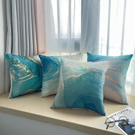 Sæt med 4 Pudebetræk, Pudebetræk 45x45 Pudebetræk Dekorative