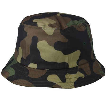 Yupoong - Green Camo Bucket Bucket Camo Hat - @ Hatstore