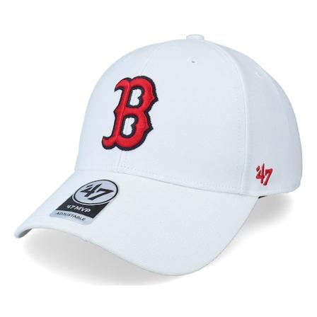 47 Brand - MLB White adjustable Czapka Z Daszkiem - Boston Red Sox Mvp White Adjustable @ Hatstore