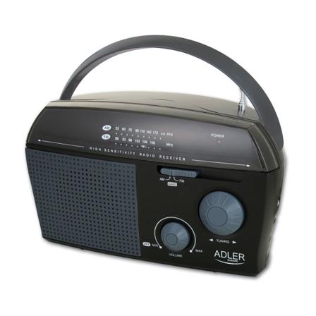 Batteridriven Fm-radio / Bärbar Radio Från Adler
