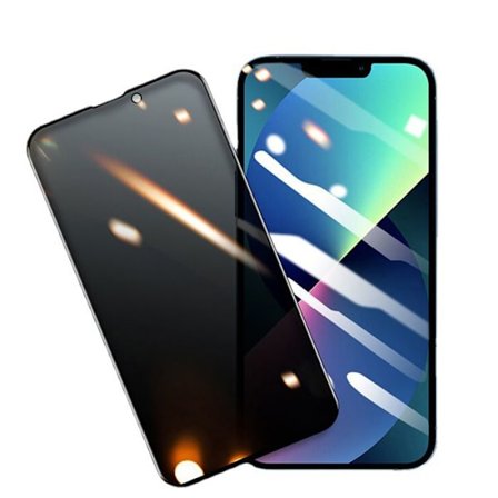 Skyddsfilm - TD - iPhone 14 - Antititt - Hög definition - Blåljusfilter