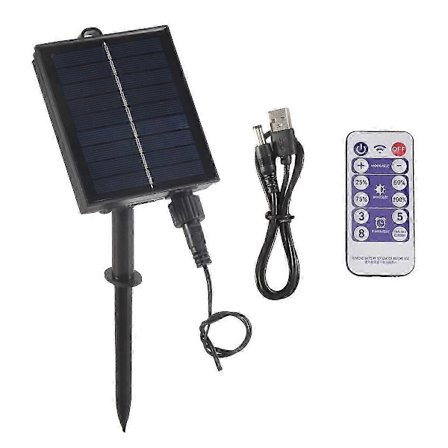 1200mAh Solpanel Kontrollbox Kit Litiumbatteri Panel för 3.7V 24V LED Slinga Strip Lampa DC Cha