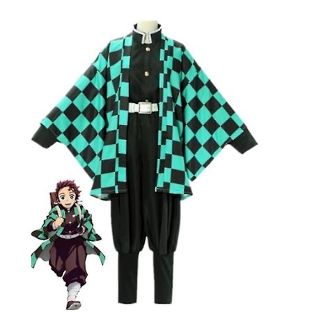 Demon Slayer Kimetsu No Yaiba Tanjirou Kamado Cosplay Kostym