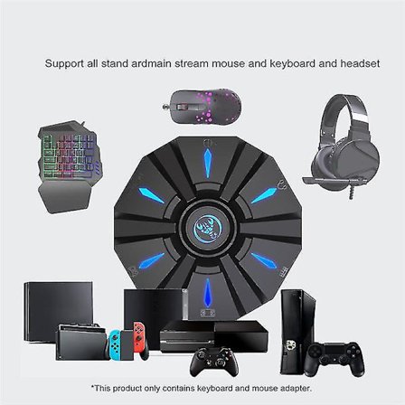 Tastatur- og musadapter Spilltastatur Muskonverter for One/ps4/switch/ps3/360-konsoller til