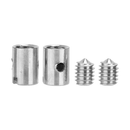 Lodfri nippel 0,2 tommer OD med M4-skruer til motorcykel scooter gasspjæld choke nippel