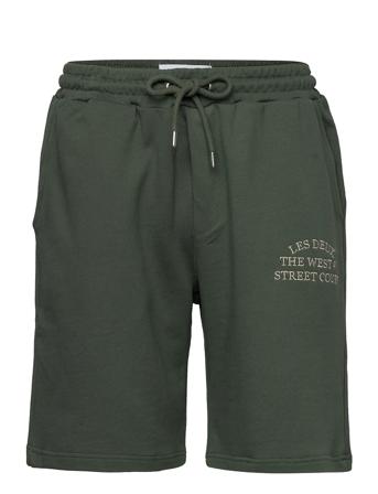Courtside Sweatshorts Shorts Sweat Shorts Grön Les Deux