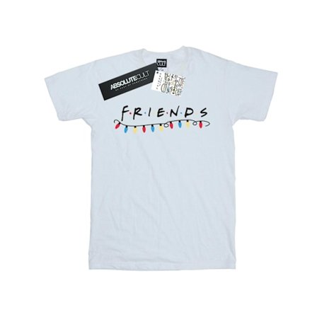 Friends Dam/Damer Julbelysning Bomull Boyfriend T-shirt