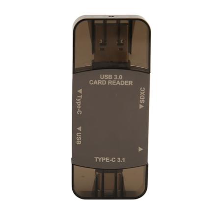 Kortleser Type C 3.1 USB 3.0 OTG-funksjon Høyhastighets bredt kompatibel minnekortleser for telefon datamaskin YC D204