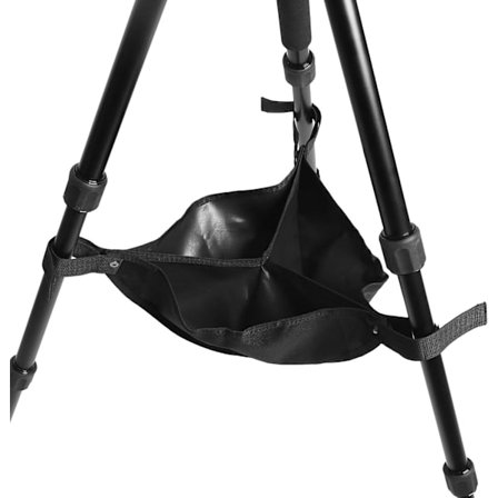 Svart tripod-vektpose, slitesterk tripod-steinpose, universell lett stativ