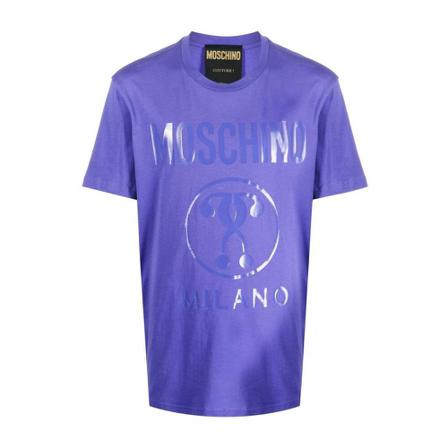 Moschino, T-Shirts Fioletowy, Mężczyzna, Rozmiar: S