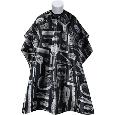 Frisørkjole Barber Cape, Klippekapper, Full Length Vanntett Frisør Frisør Cape for Hårstyling, Klipp og Farger