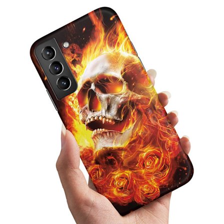 Samsung Galaxy S22 - Skal/Mobilskal Burning Skull