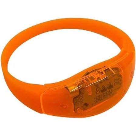 (Tilfældig) 10 stk. LED-armbånd med lydkontrol til koncert, stemmeaktiveret, LED-lys, blinkende, rave, festival.