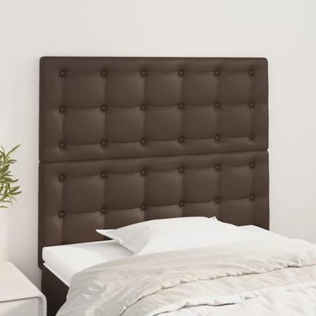 Vidaxl Huvudgavlar 2 St Brun 90x5x78/88 Cm Konstläder Brun