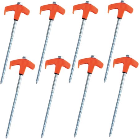 x 8 tums tältpinnar skruvar, kraftiga sexkantiga tältplockar märkbara marktält polish mark tält polish, hund jord stake, camping tält tillbehör