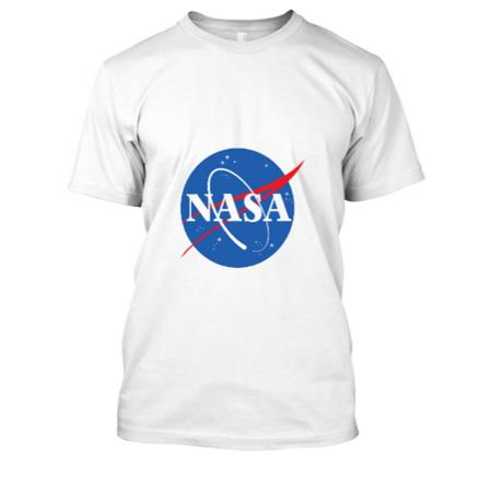 Nasa Boys Logo T-shirt 10-12 År Vit