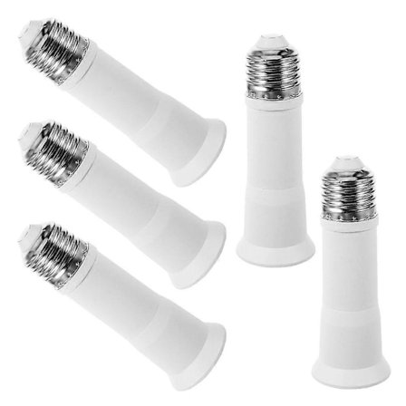 5 kpl Lampunpidinadaptereita E27 - E27 Lampunpidennysjatkojohto [DB]