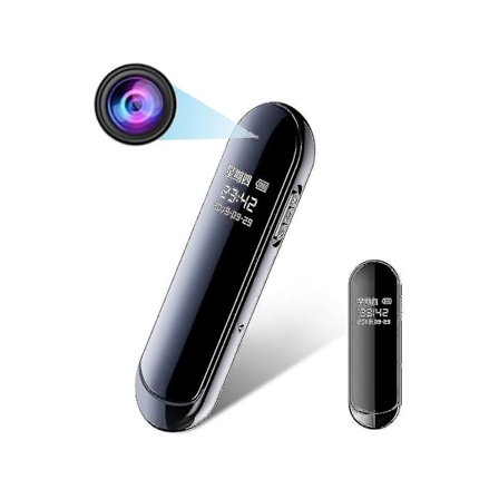 Dold Kamera Full HD 1080P Övervakningskamera Video/Ljudinspelning Säkerhetskamera-256Gb Svart YEMAESRE