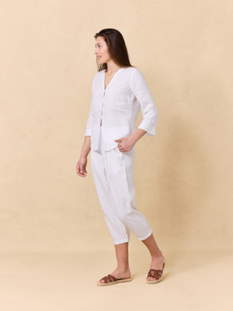 Jean Paul - Lucy linbukse - Dame - Hvit - Bukser & Jeans - S