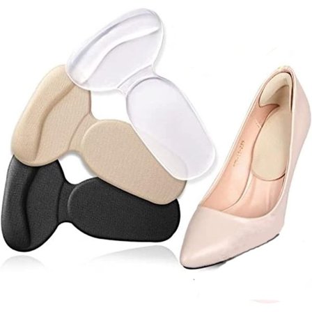 Hælputer, anti-skli, hælputer, anti-skli, innleggssåler, anti-skli for hæler (multipakke med 3 par)