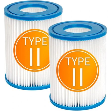 Erstatningsfilterpatroner Kompatible med Best-Way Type II 58094 Oppustelig Poolfilter, 13,7 cm, 2-pak