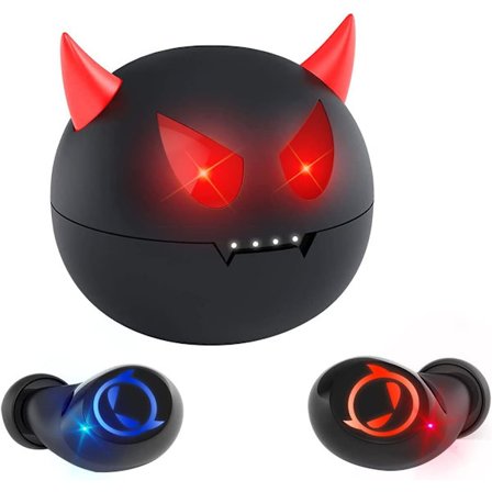 Små Bluetooth-hörlurar, trådlösa öronsnäckor för barn med söt laddningsfodral, vattentäta TWS-stereohörlurar med mikrofon för träning, sport, 