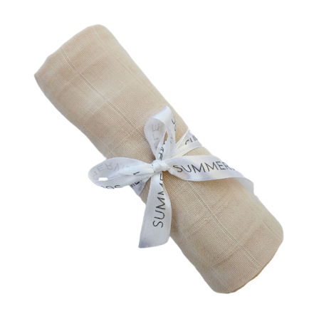 Summerville Organic Babyteppe i musselin, Beige, 1 stk