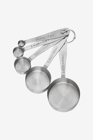 Dorre - Målesæt Myah 5 dele - Sølvfarvet - Husgeråd - Fra Homeroom