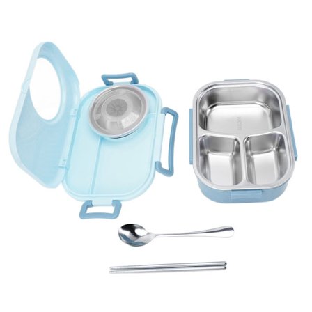 Bento Matboks Rustfritt Stål Rom Termisk Bento Boks Dobbel