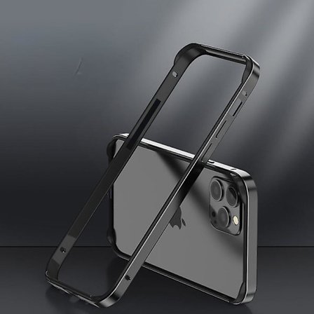 Aluminium Metal Bumper Frame Cover Kompatibel med Iphone 15 Pro Metal Frame Armor Frame Slim Hard Case Blød Indre Bumper