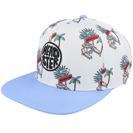Kinder Headster - Beige snapback Cap - Kinder Resort White Sand/Light Blue Snapback @ Hatstore