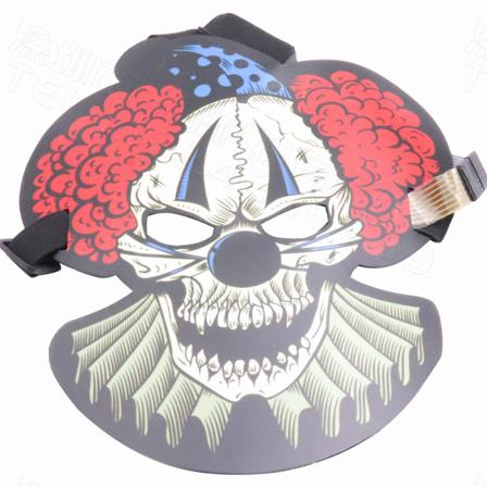 Joker Led Ljudkontroll Mask Halloween Cosplay Kostym Rekvisita