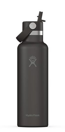 HYDRO FLASK Termoflaske med fliptut Black 621ml
